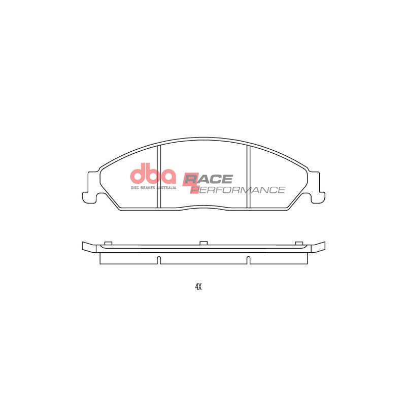 DBA Race Performance Brake Pads 189.3mm x 57.1mm DB1473RP - Front