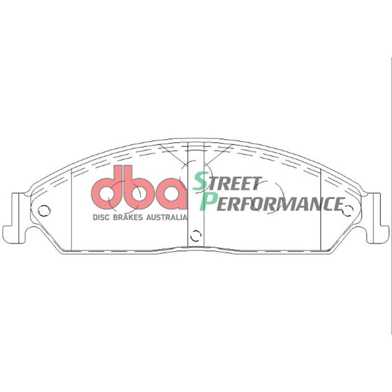 DBA Street Performance Brake Pads 189.5mm x 57.1mm DB1473SP - Front