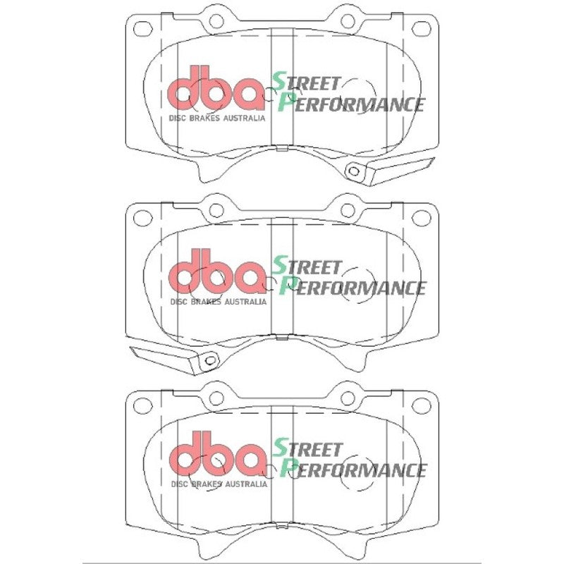 DBA Street Performance Brake Pads 134.6mm x 77.1mm DB1482SP - Front