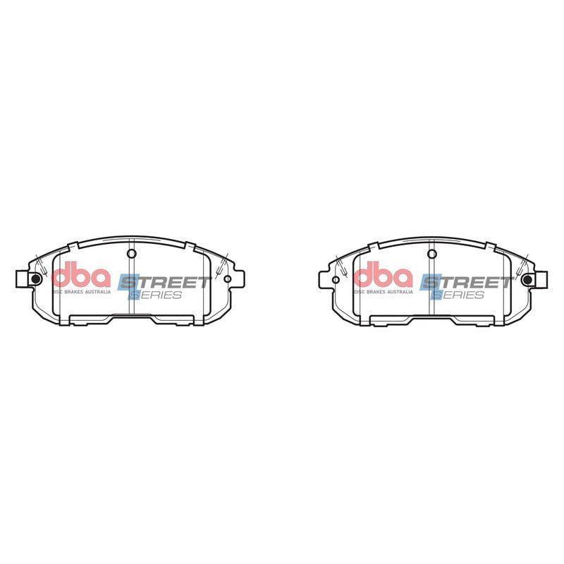 DBA Street Series Ceramic Brake Pads 137.0mm x 54.2mm DB1485SS - Front