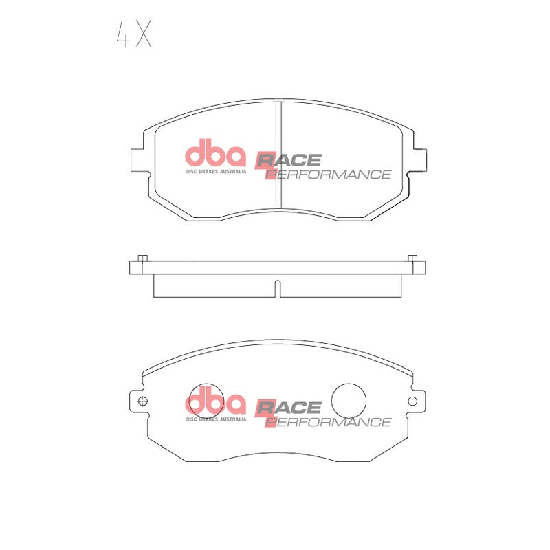 DBA Race Performance Brake Pads 137mm x 56.8mm DB1491RP - Front