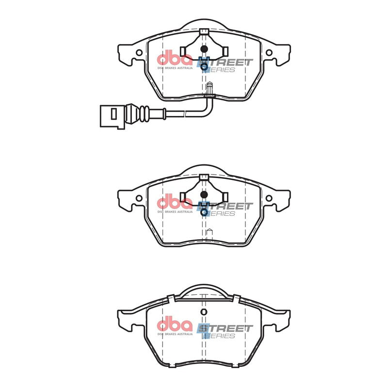 DBA Street Series Ceramic Brake Pads 156.3mm x 74.0mm DB1492SS - Front