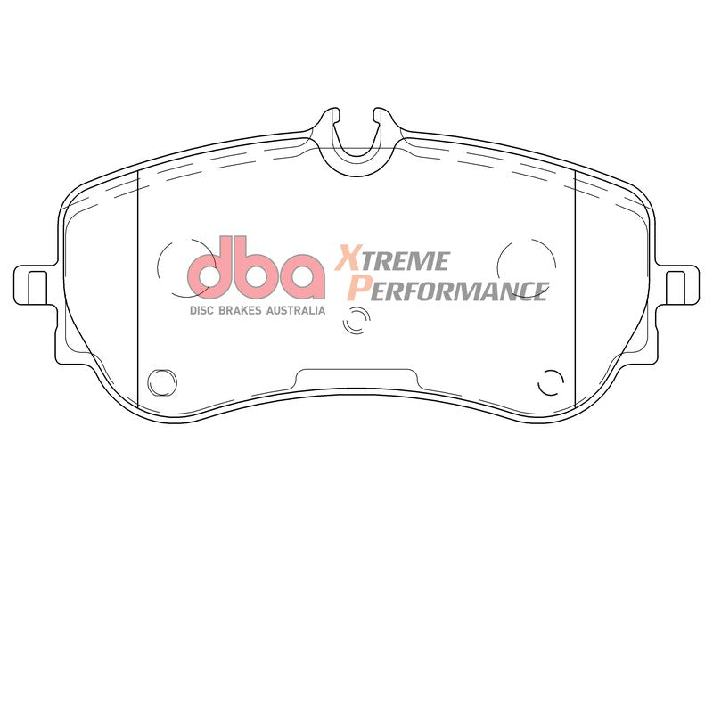 DBA Xtreme Performance Brake Pads 141.1mm x 65mm DB15002XP - Rear