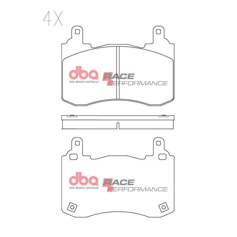DBA Race Performance Brake Pads 131.9mm x 91.5mm DB15003RP - Front