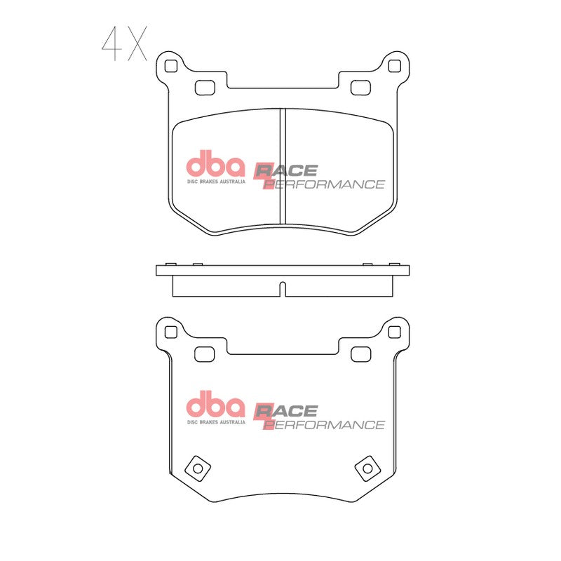 DBA Race Performance Brake Pads 131.9mm x 91.5mm DB15004RP - Rear
