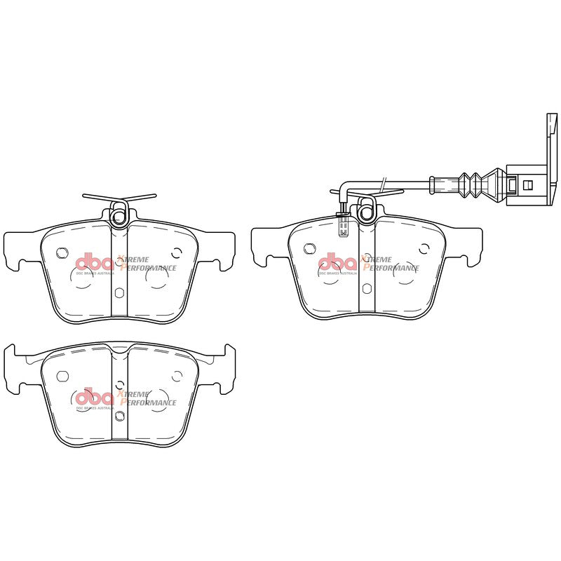 DBA Xtreme Performance Brake Pads 123mm x I:61.3;O:56.4mm DB15006XP - Rear