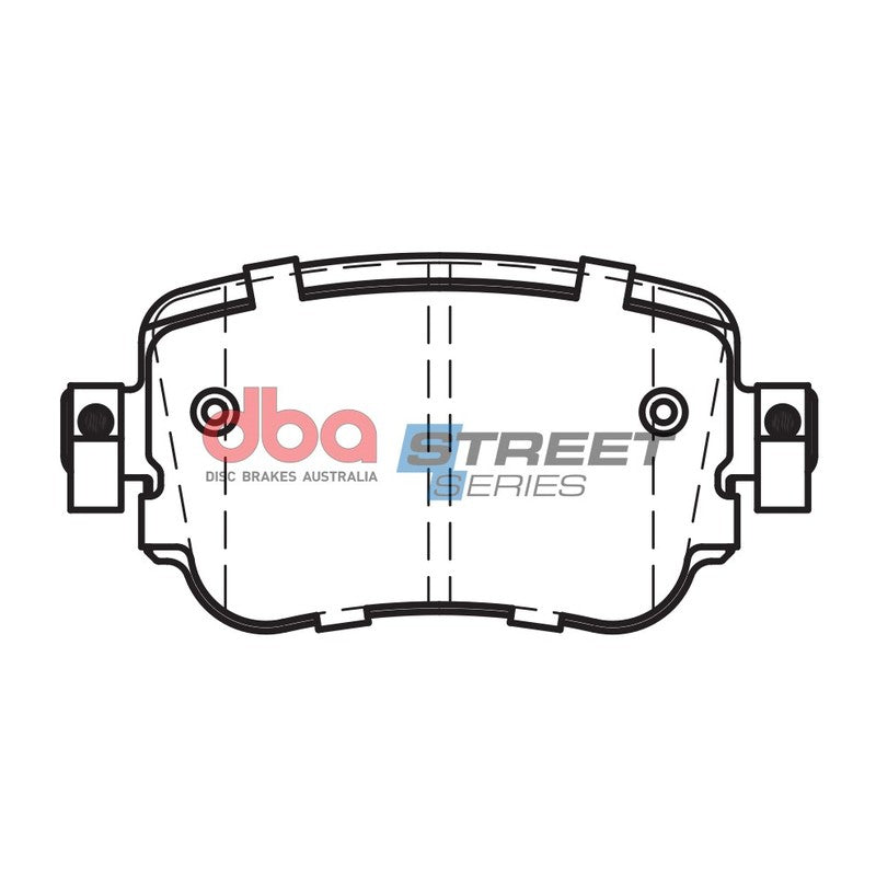 DBA Street Series Ceramic Brake Pads 104.1mm x 52.1mm DB15009SS - Rear