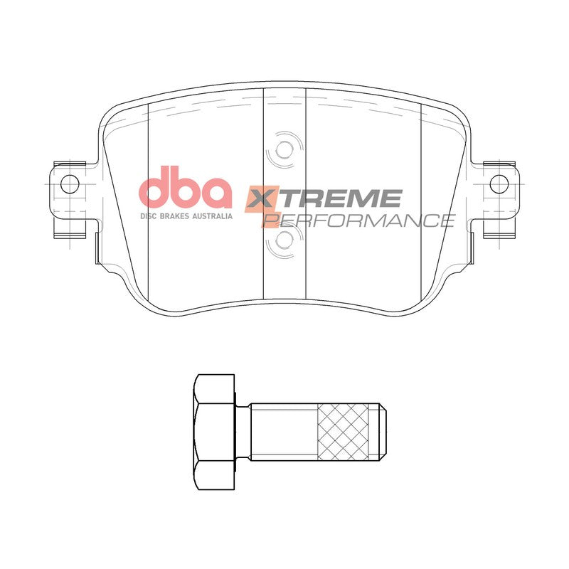 DBA Xtreme Performance Brake Pads 104.1mm x 52.1mm DB15009XP - Rear