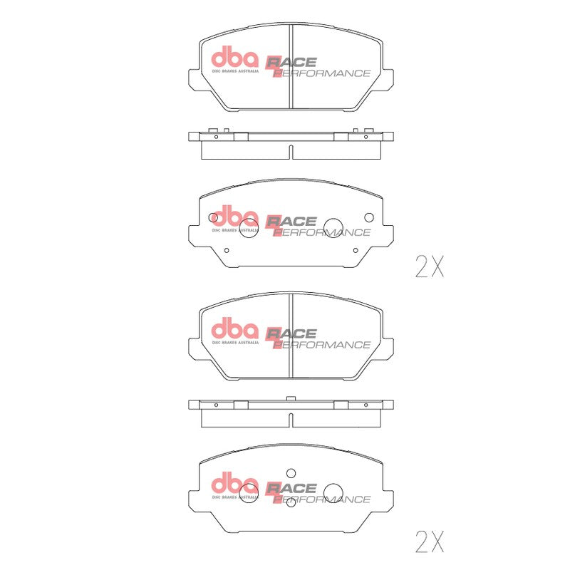 DBA Race Performance Brake Pads 140.5mm x 61.1mm DB15012RP - Front