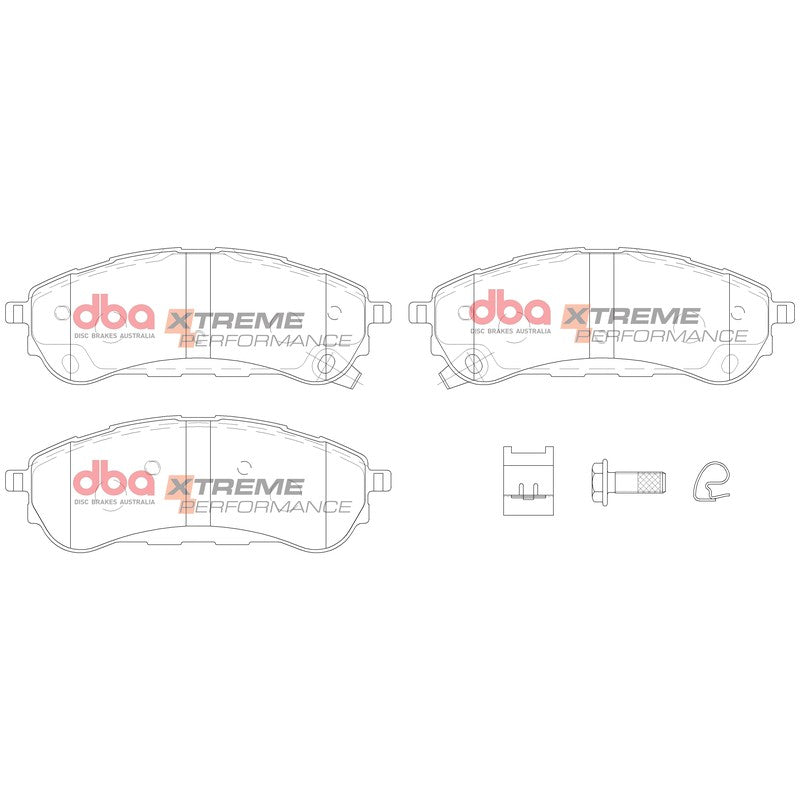 DBA Xtreme Performance Brake Pads 147.7mm x 52.4mm DB15016XP - Rear
