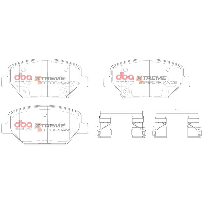 DBA Xtreme Performance Brake Pads 147.7mm x 52.4mm DB15017XP - Front