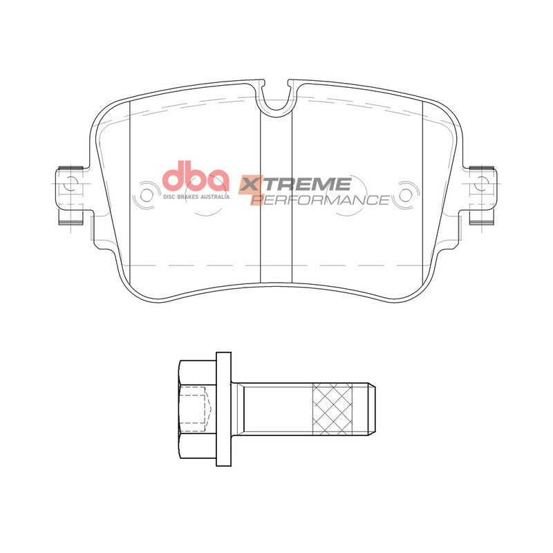 DBA Xtreme Performance Brake Pads 129.0mm x 65.1mm DB15031XP - Rear