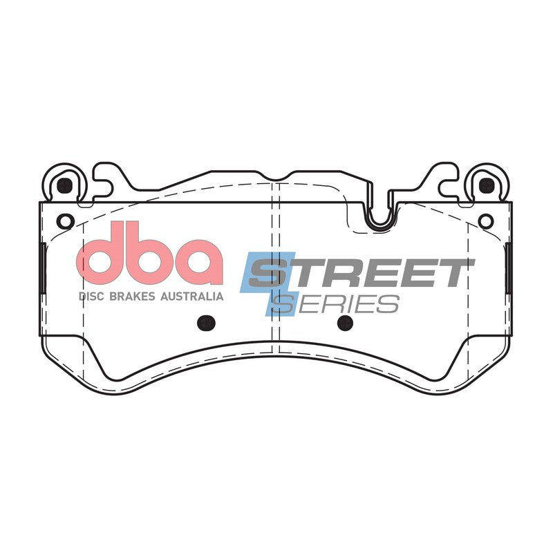 DBA Street Series Ceramic Brake Pads 187.5mm x 92.9mm DB15033SS - Front