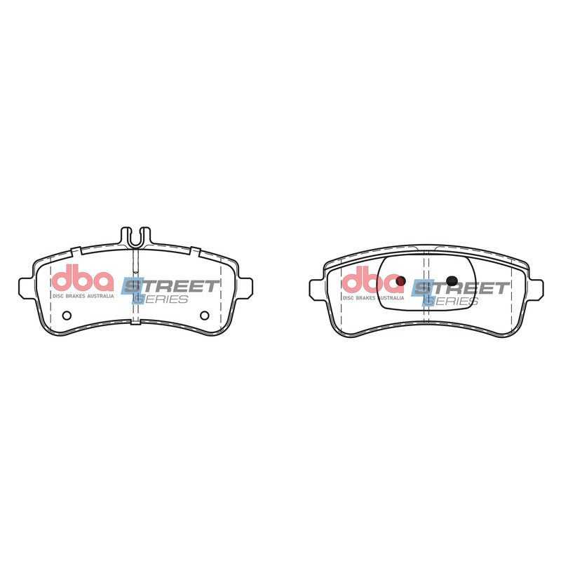 DBA Street Series Ceramic Brake Pads 146.1, 146.1mm x 67.6, 57.9mm DB15034SS - Rear