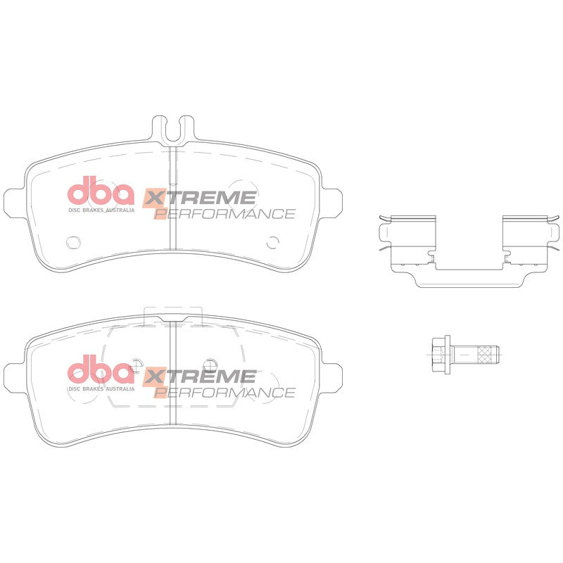 DBA Xtreme Performance Brake Pads 146.1, 146.1mm x 67.6, 57.9mm DB15034XP - Rear