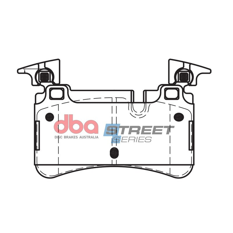 DBA Street Series Ceramic Brake Pads 111.0mm x 76.0mm DB15037SS - Rear