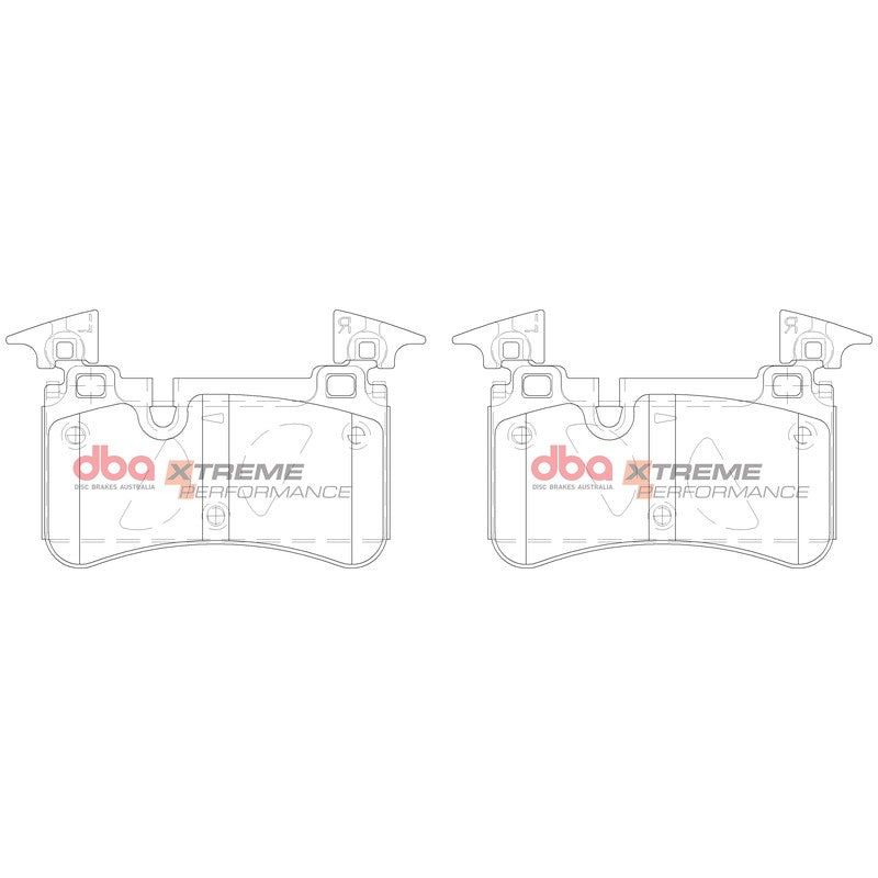 DBA Xtreme Performance Brake Pads 111mm x 76mm DB15037XP - Rear