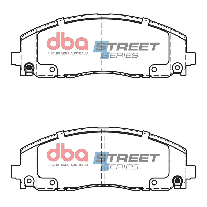 DBA Street Series Ceramic Brake Pads 183.1mm x 63.5mm DB15038SS - Front