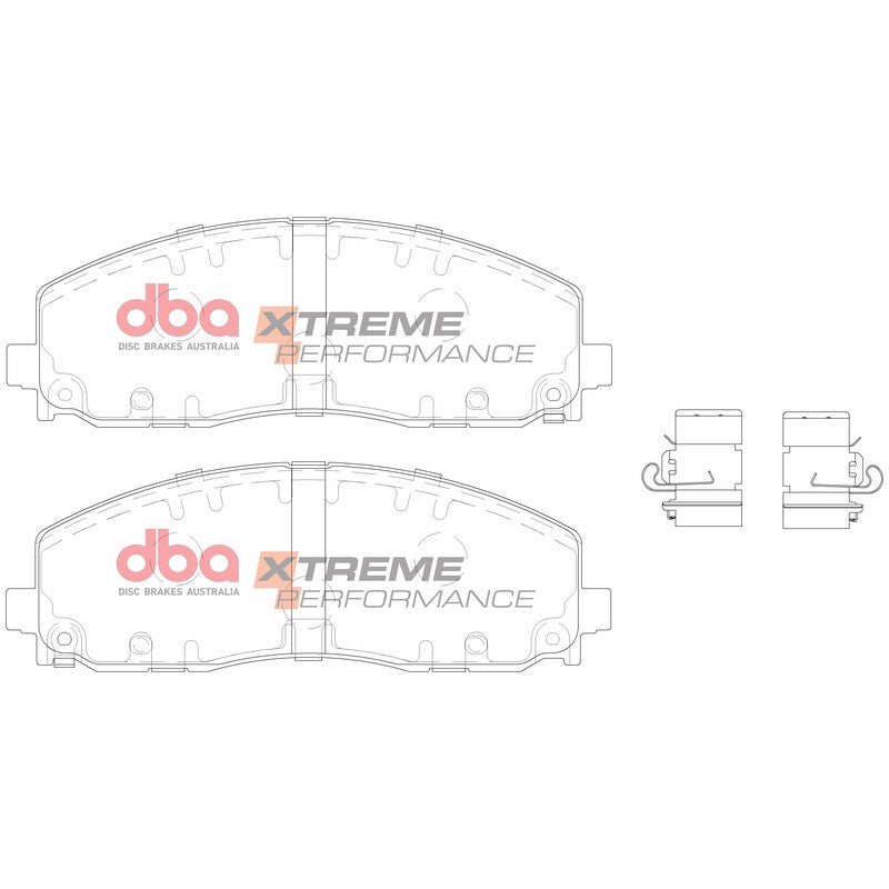 DBA Xtreme Performance Brake Pads 183.1mm x 63.5mm DB15038XP - Front
