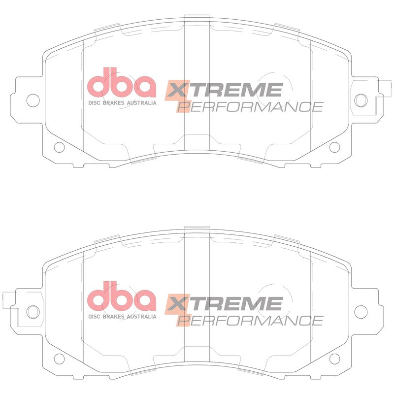 DBA Xtreme Performance Brake Pads 145.2mm x 58.6mm DB15042XP - Front