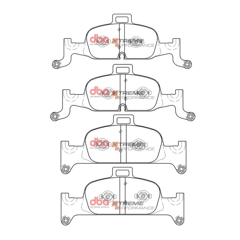 DBA Xtreme Performance Brake Pads 251.7, 209.8mm x 98.3, 98.6mm DB15060XP - Front