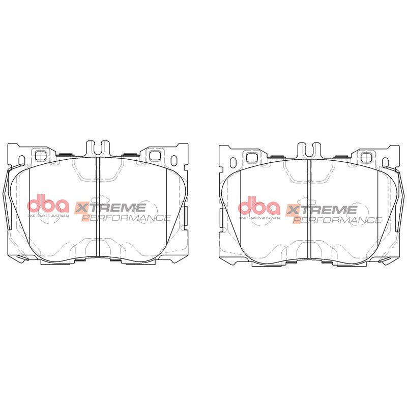 DBA Xtreme Performance Brake Pads 141.9mm x 94.1mm DB15062XP - Front