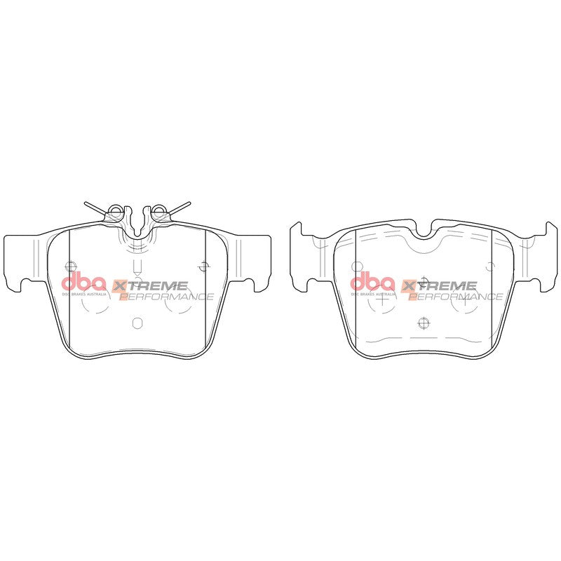 DBA Xtreme Performance Brake Pads 122.5mm x 70.0mm DB15063XP - Rear