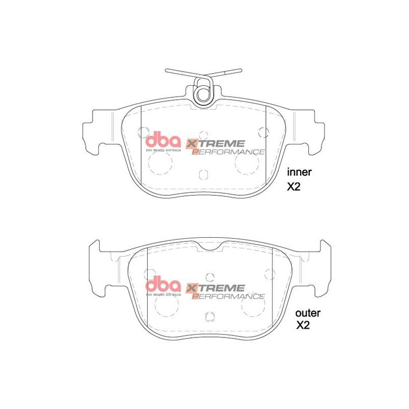 DBA Xtreme Performance Brake Pads 122.9mm x 57.4mm DB15092XP - Rear
