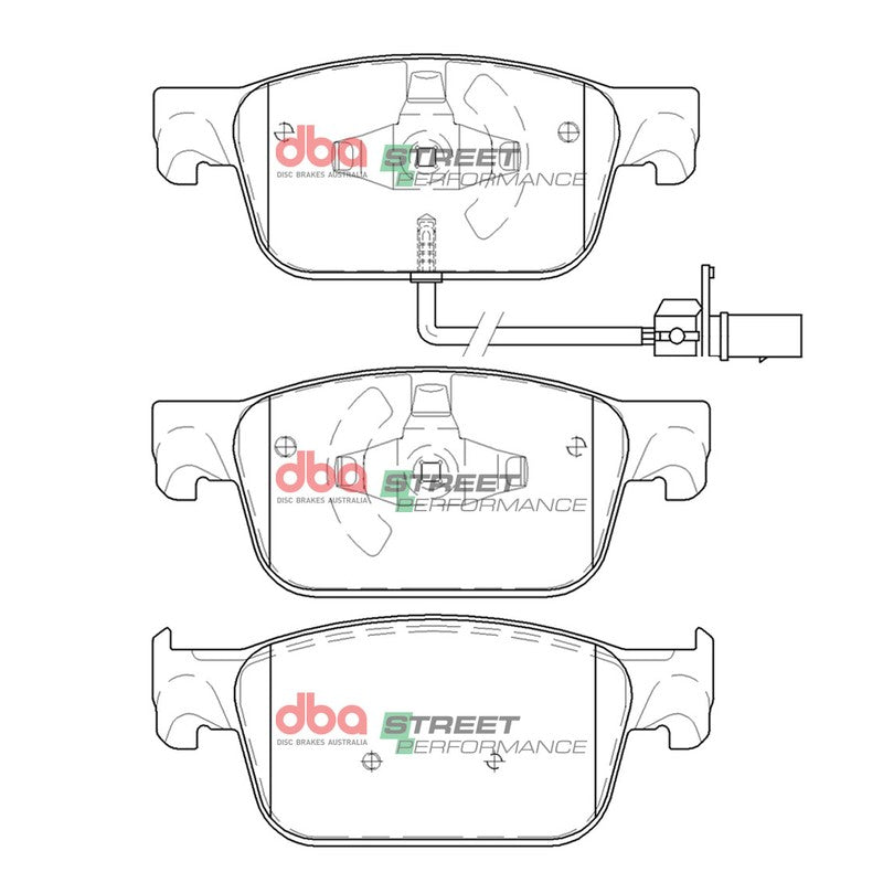 DBA Street Performance Brake Pads 155.2mm x 64mm DB15106SP - Front