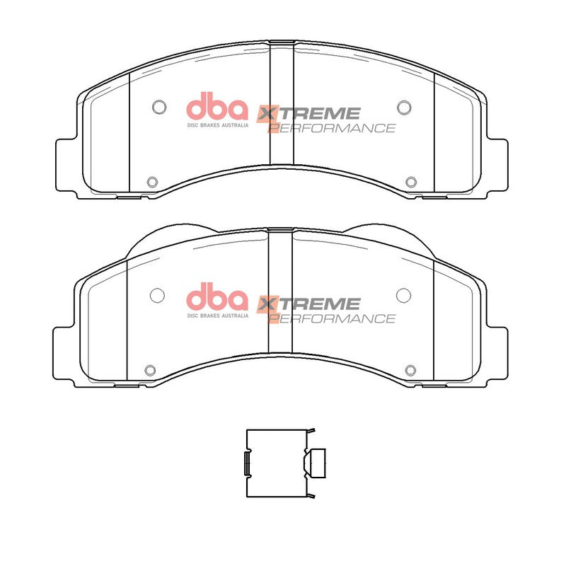 DBA Xtreme Performance Brake Pads 194.3, 194.3mm x 69.7, 68.2mm DB15121XP - Front