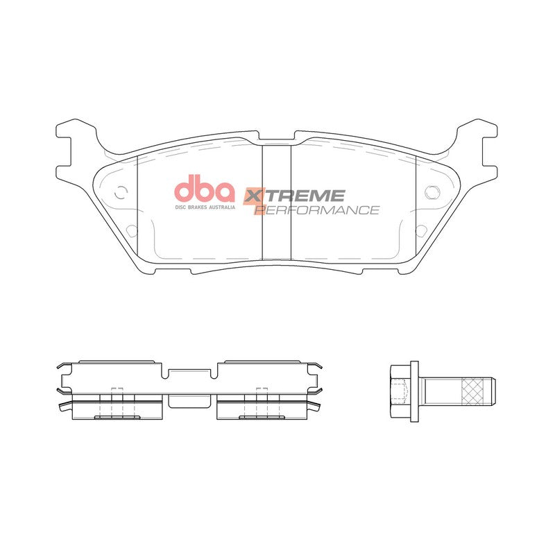 DBA Xtreme Performance Brake Pads 148.8mm x 52.3mm DB15123XP - Rear