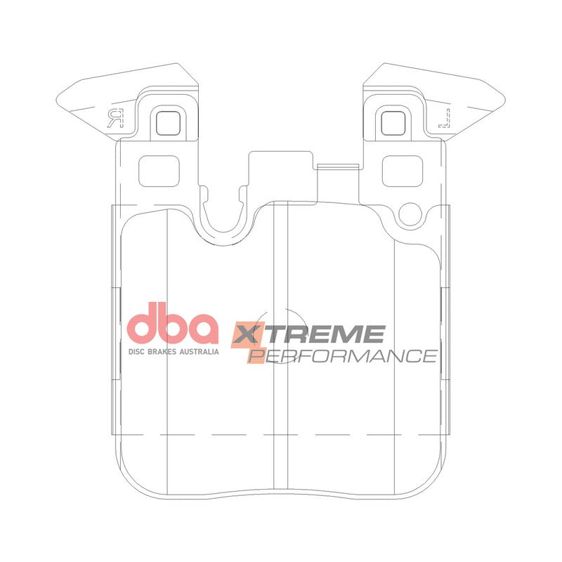DBA Xtreme Performance Brake Pads 73.7mm x 88.1mm DB15127XP - Rear