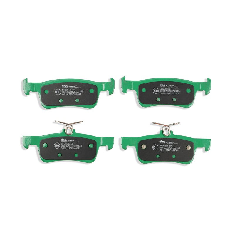 DBA Street Performance Brake Pads 123; 123mm x 46.2; 42.2mm DB15129SP - Rear