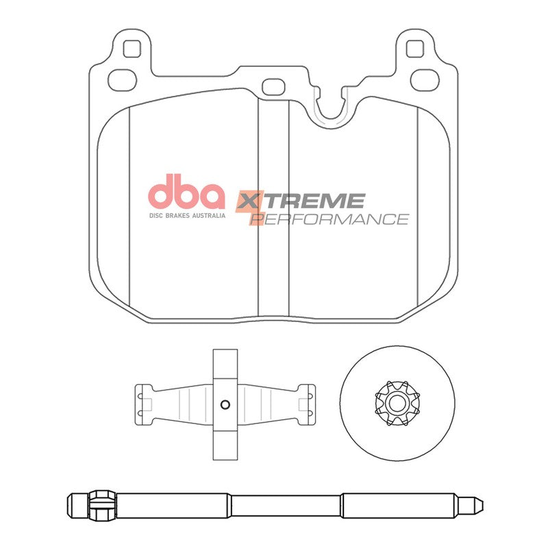 DBA Xtreme Performance Brake Pads 114.6mm x 91.4mm DB15131XP - Front
