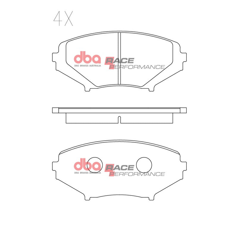 DBA Race Performance Brake Pads 137.8mm x 62.1mm DB1513RP - Front