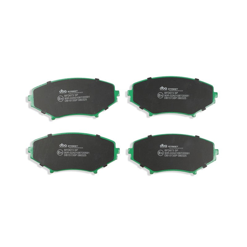 DBA Street Performance Brake Pads 137.8mm x 62.1mm DB1513SP - Front