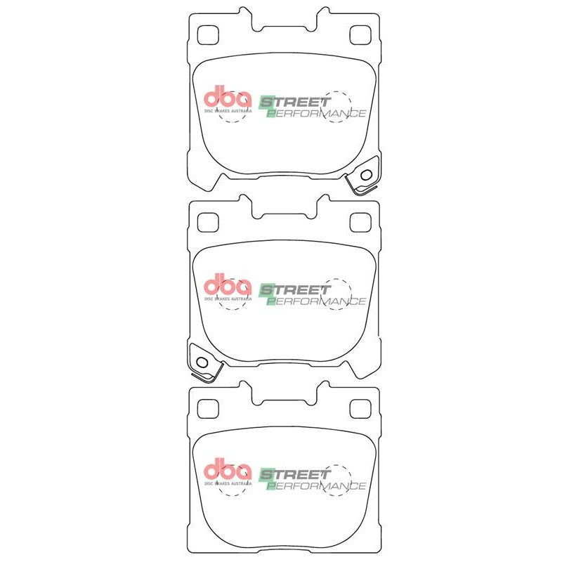 DBA Street Performance Brake Pads 75mm x 71.4mm DB15148SP - Rear