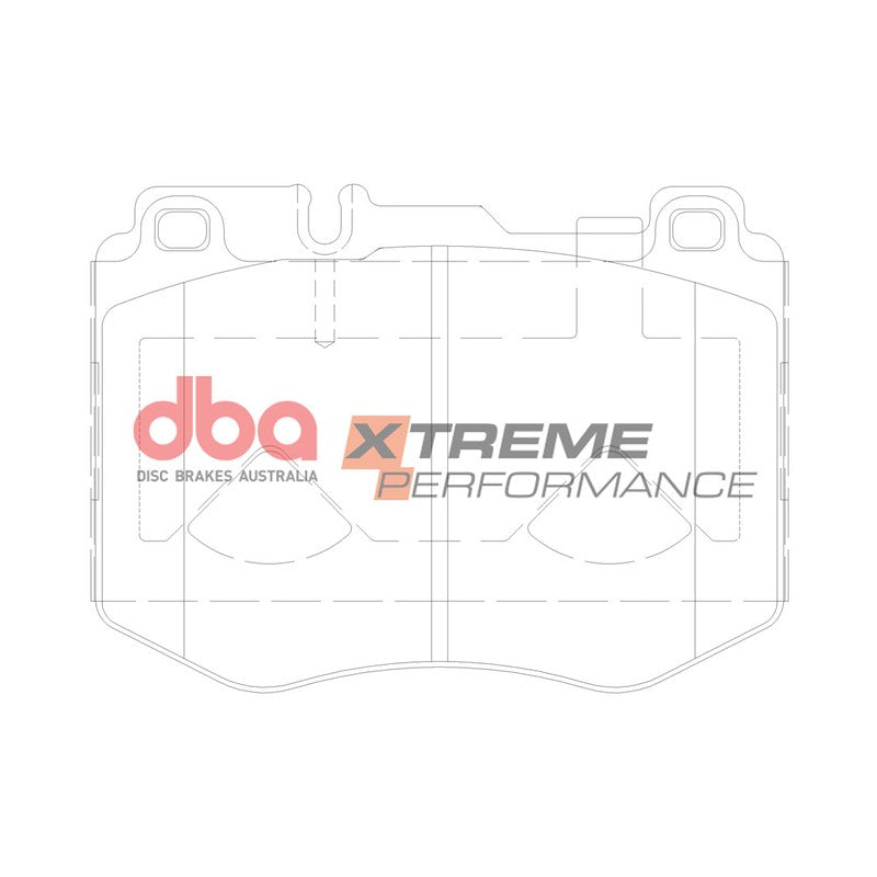DBA Xtreme Performance Brake Pads 127.7mm x 92.6mm DB15182XP - Front