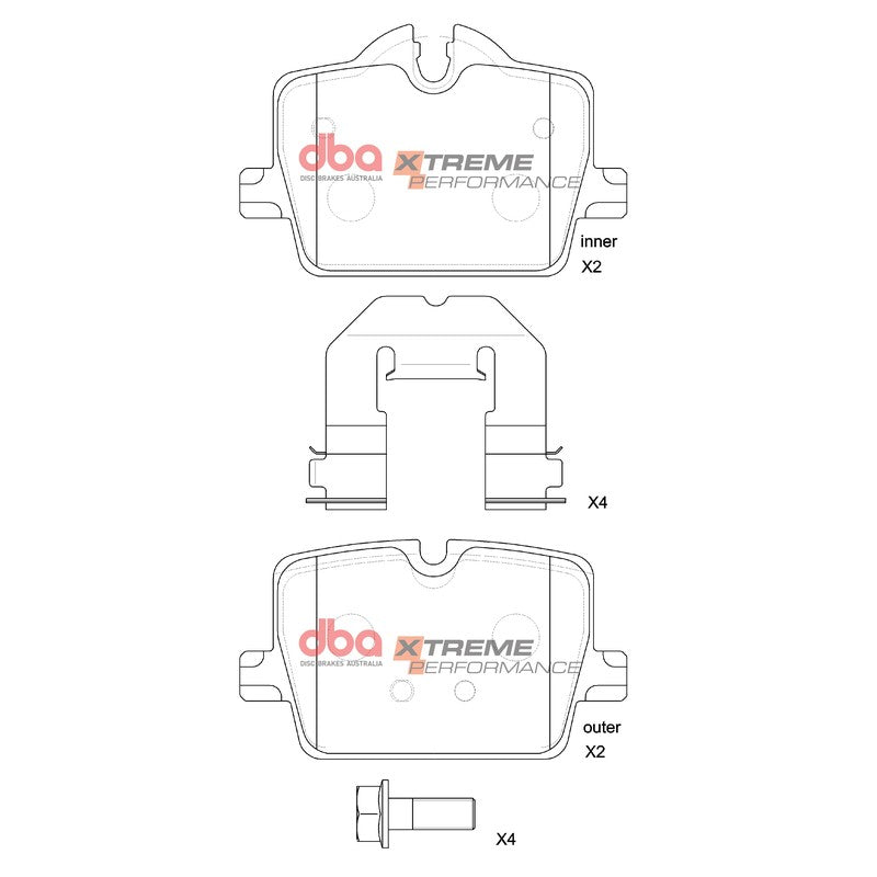 DBA Xtreme Performance Brake Pads DB15190XP - Rear