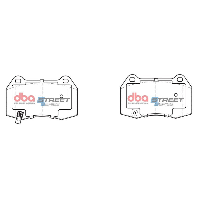 DBA Street Series Ceramic Brake Pads 119.8mm x 73.7mm DB1520SS - Front