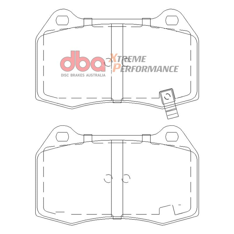 DBA Xtreme Performance Brake Pads 119.7mm x 73.4mm DB1520XP - Front