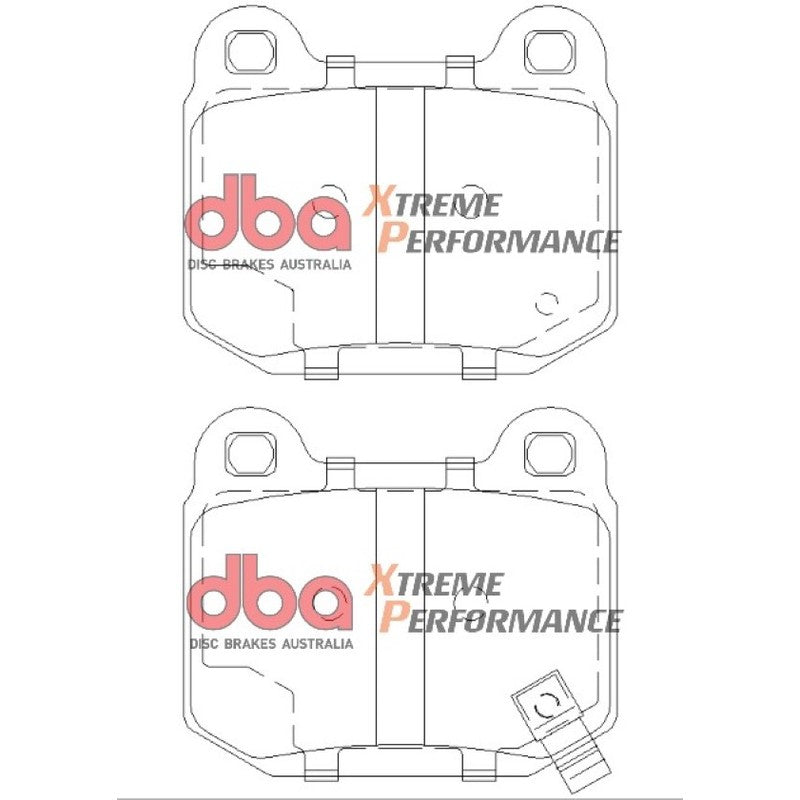 DBA Xtreme Performance Brake Pads 76.6mm x 65.4mm DB1521XP - Rear