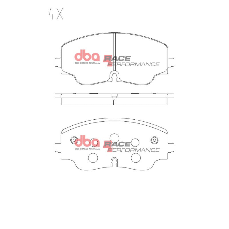 DBA Race Performance Brake Pads 178mm x 78.3mm DB15271RP - Front