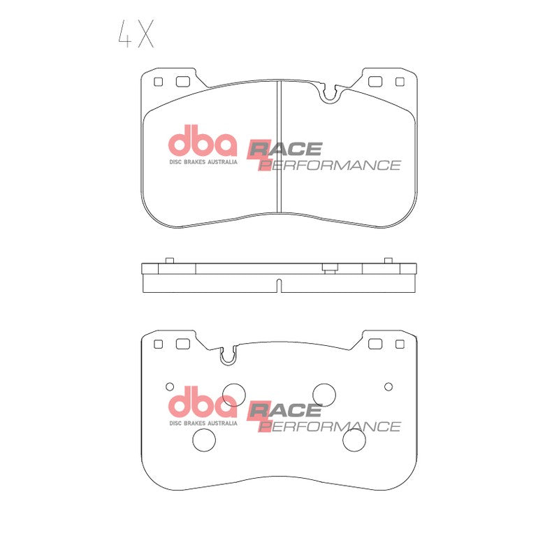 DBA Race Performance Brake Pads 184.4mm x 106.3mm DB15302RP -