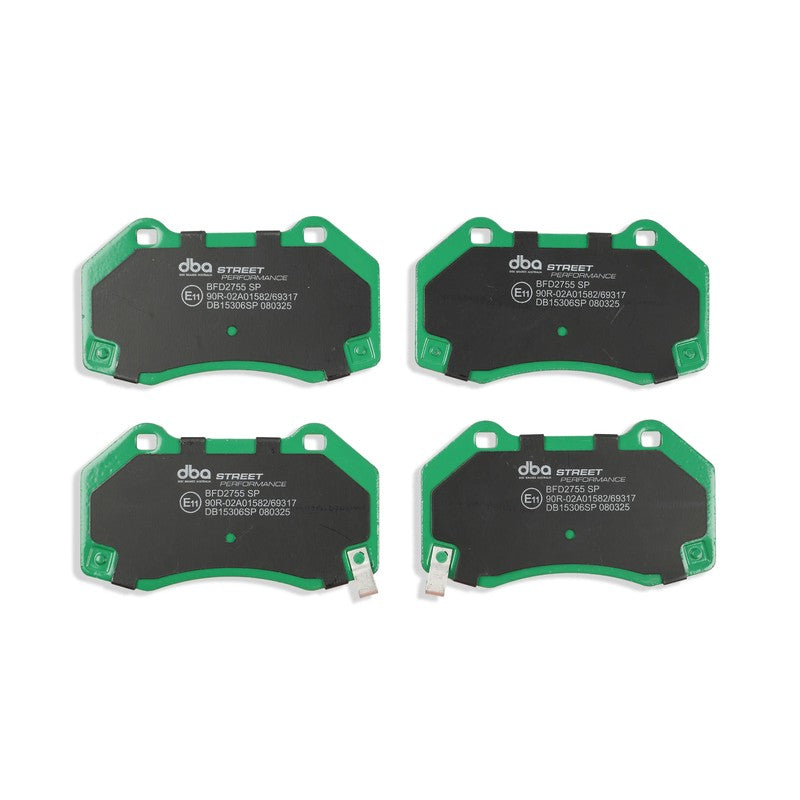 DBA Street Performance Brake Pads 124.6mm x 70.6mm DB15306SP - Front