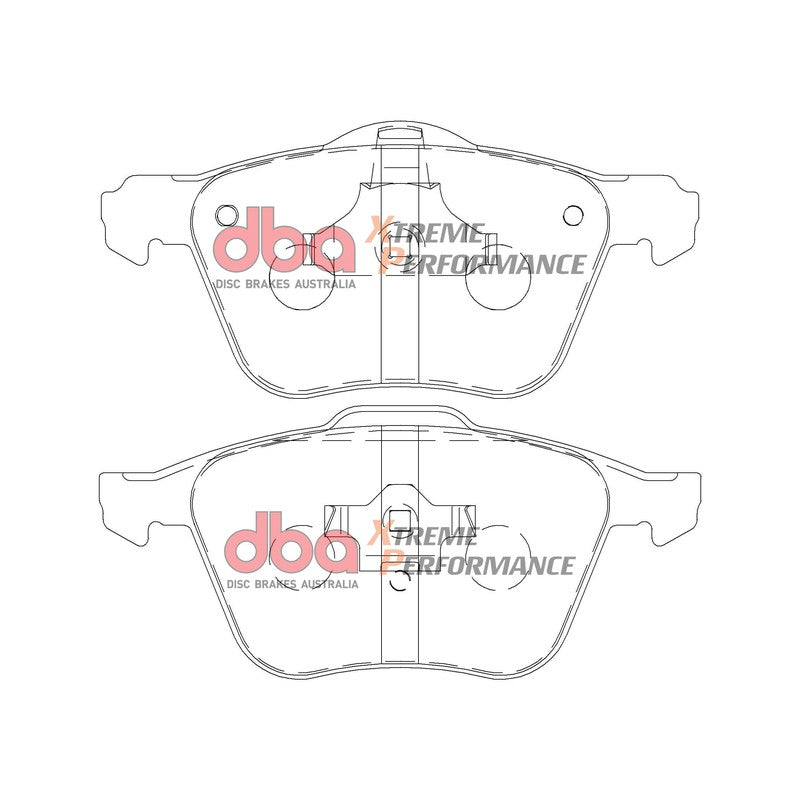 DBA Xtreme Performance Brake Pads 155.2mm x 72mm DB1658XP - Front