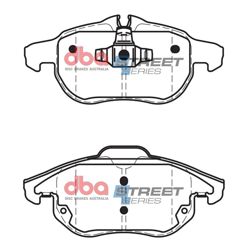 DBA Street Series Ceramic Brake Pads 155.2, 156.5mm x 69.3, 70.8mm DB1664SS - Front