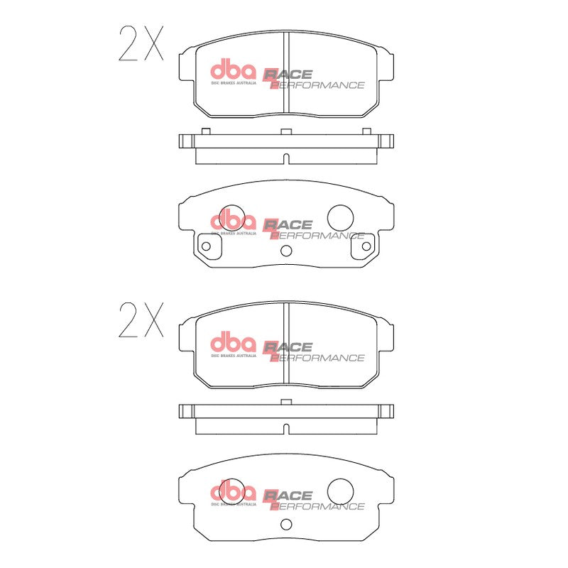 DBA Race Performance Brake Pads 105.7mm x 43mm DB1671RP - Rear