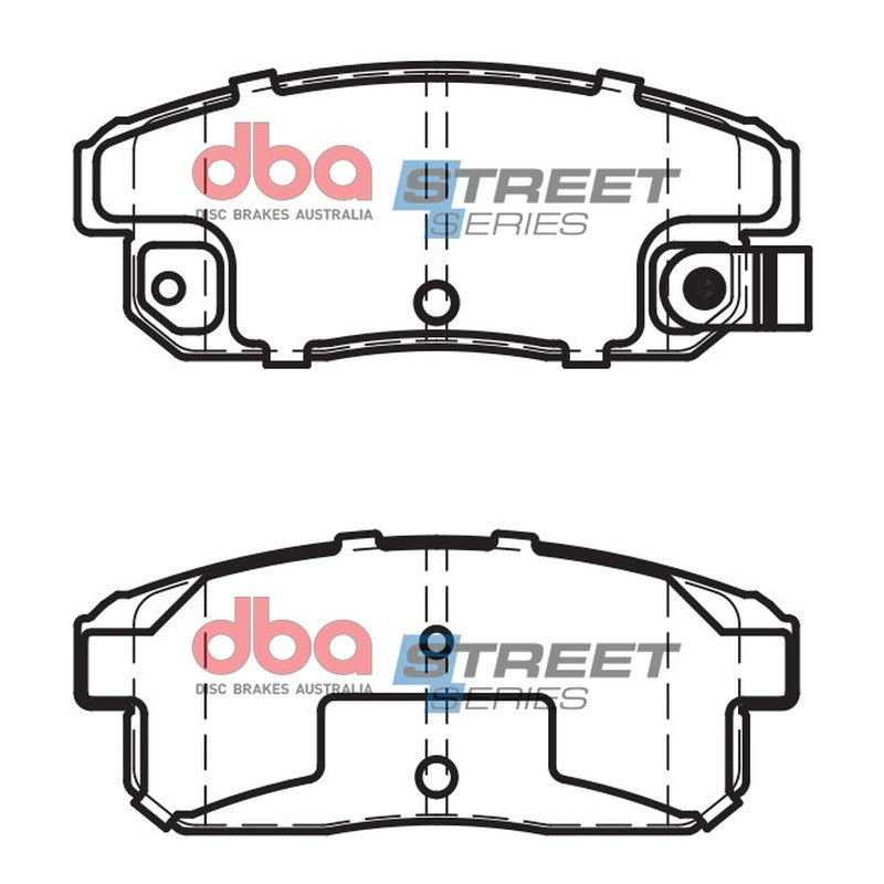 DBA Street Series Ceramic Brake Pads 105.7mm x 43.0mm DB1671SS - Rear
