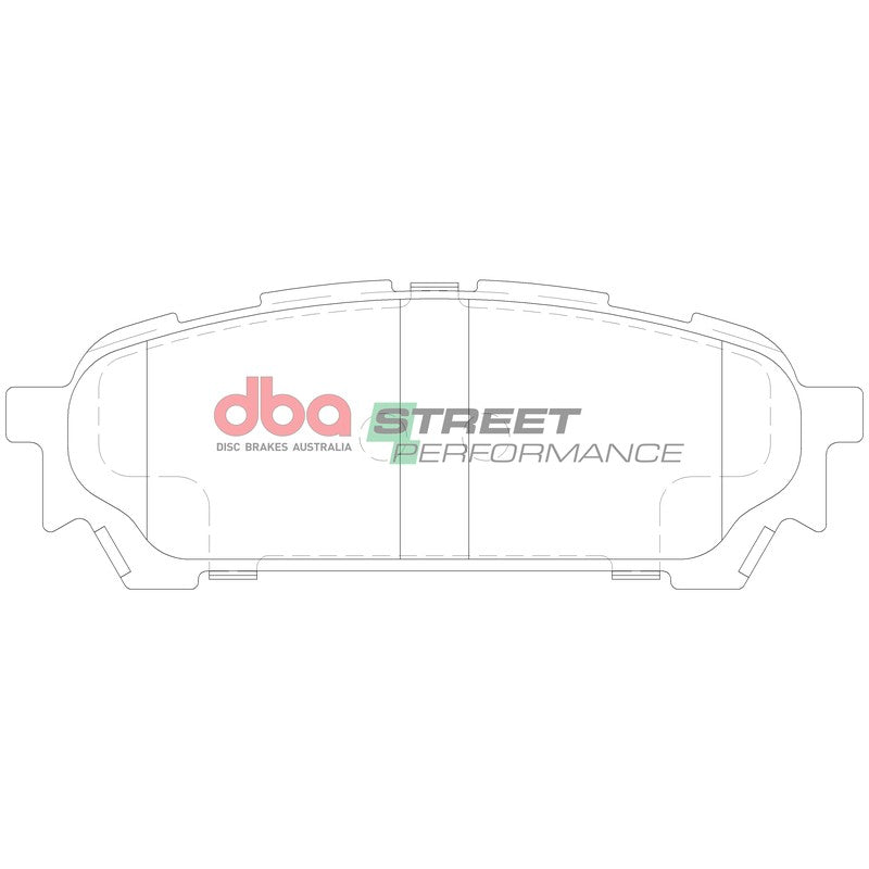 DBA Street Performance Brake Pads 108.6mm x 39.2mm DB1672SP - Rear
